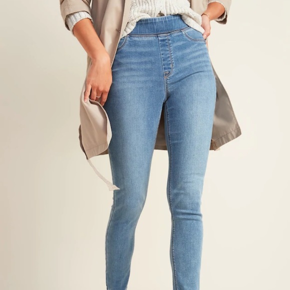 old navy pull on jeans